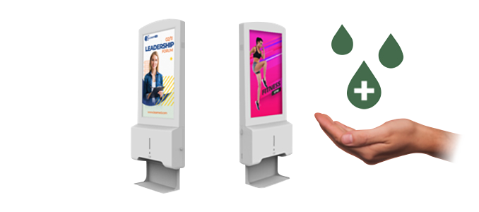 HAND SANITISER NETWORK ANDROID ADVERTISING DISPLAY